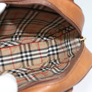 Burberrys Shoulder Bag Leather Brown Gold Auth ep8843-17