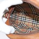 Burberrys Shoulder Bag Leather Brown Gold Auth ep8843-18