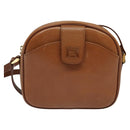 Burberrys Shoulder Bag Leather Brown Gold Auth ep8843-13