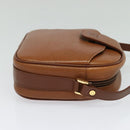 Burberrys Shoulder Bag Leather Brown Gold Auth ep8843-4