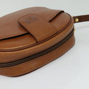 Burberrys Shoulder Bag Leather Brown Gold Auth ep8843-6