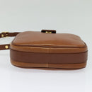 Burberrys Shoulder Bag Leather Brown Gold Auth ep8843-5