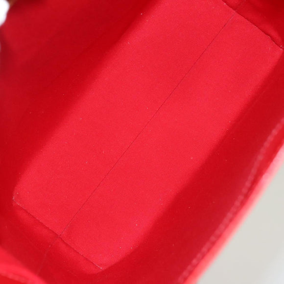 LOUIS VUITTON Monogram Vernis Reade MM Hand Bag Red Rouge M91086 LV Auth ep8844