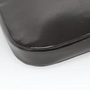 GUCCI Shoulder Bag Patent leather Brown Silver 001 3166 Auth ep8849-13