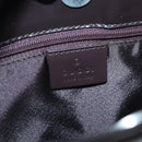 GUCCI Shoulder Bag Patent leather Brown Silver 001 3166 Auth ep8849-17