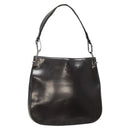 GUCCI Shoulder Bag Patent leather Brown Silver 001 3166 Auth ep8849-1