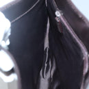 GUCCI Shoulder Bag Patent leather Brown Silver 001 3166 Auth ep8849-20