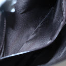 GUCCI Shoulder Bag Patent leather Brown Silver 001 3166 Auth ep8849-21