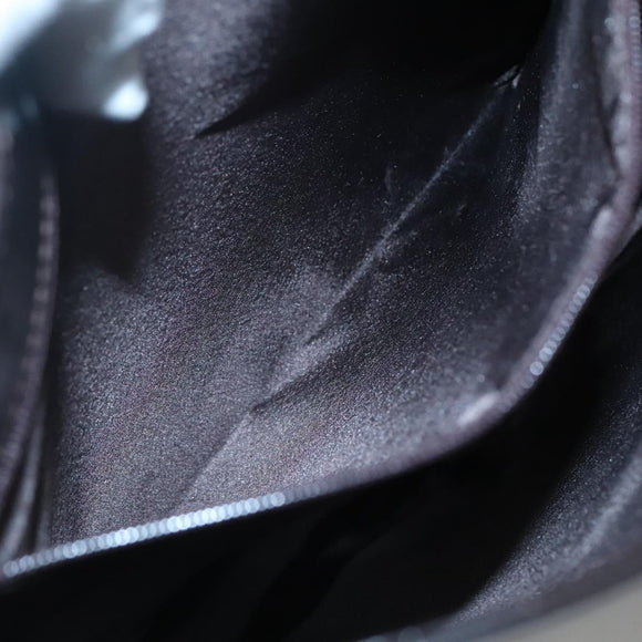 GUCCI Shoulder Bag Patent leather Brown Silver 001 3166 Auth ep8849