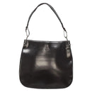 GUCCI Shoulder Bag Patent leather Brown Silver 001 3166 Auth ep8849-2