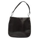 GUCCI Shoulder Bag Patent leather Brown Silver 001 3166 Auth ep8849-3