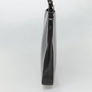 GUCCI Shoulder Bag Patent leather Brown Silver 001 3166 Auth ep8849-5