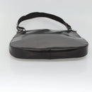 GUCCI Shoulder Bag Patent leather Brown Silver 001 3166 Auth ep8849-9