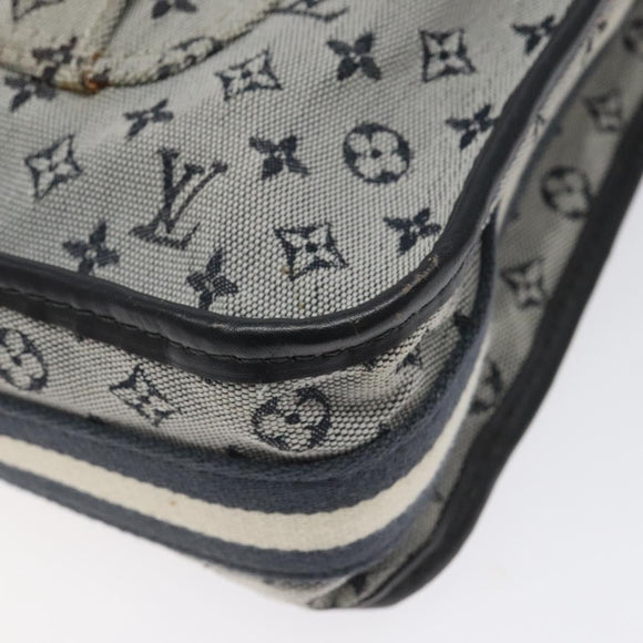 LOUIS VUITTON Monogram Mini Besace Mary Kate Bag Navy M92320 LV Auth ep8858
