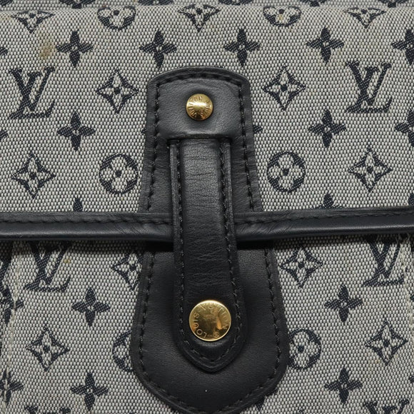 LOUIS VUITTON Monogram Mini Besace Mary Kate Bag Navy M92320 LV Auth ep8858