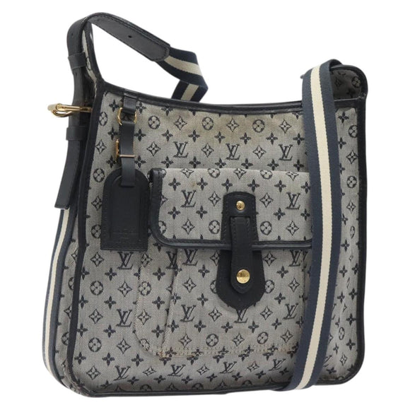 LOUIS VUITTON Monogram Mini Besace Mary Kate Bag Navy M92320 LV Auth ep8858