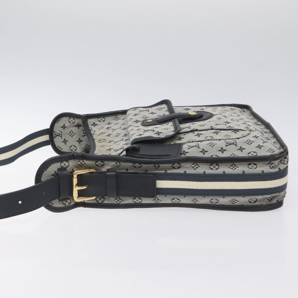 LOUIS VUITTON Monogram Mini Besace Mary Kate Bag Navy M92320 LV Auth ep8858