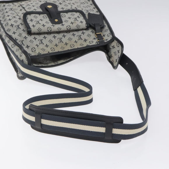 LOUIS VUITTON Monogram Mini Besace Mary Kate Bag Navy M92320 LV Auth ep8858