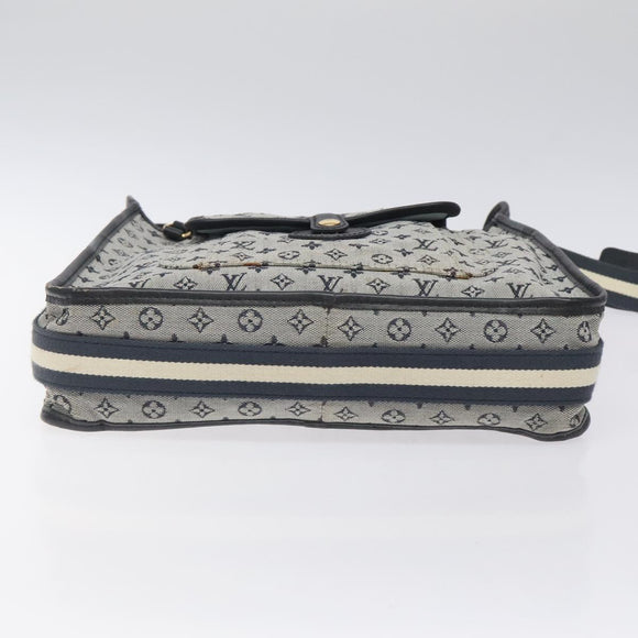 LOUIS VUITTON Monogram Mini Besace Mary Kate Bag Navy M92320 LV Auth ep8858