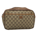 GUCCI GG Supreme Clutch Bag PVC Beige 89 01 044 Auth ep8864-1