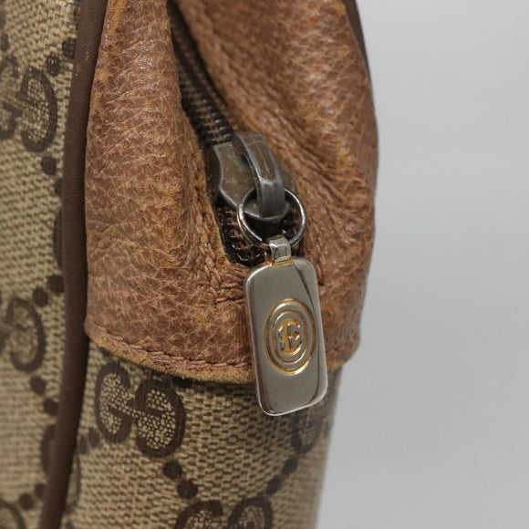 GUCCI GG Supreme Clutch Bag PVC Beige 89 01 044 Auth ep8864