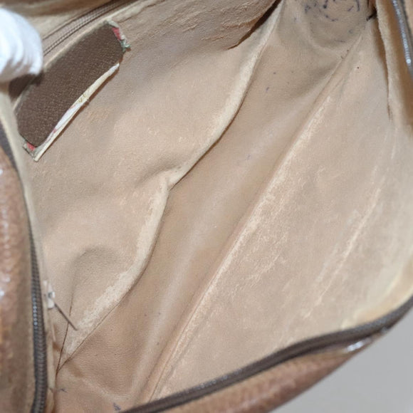 GUCCI GG Supreme Clutch Bag PVC Beige 89 01 044 Auth ep8864