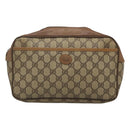 GUCCI GG Supreme Clutch Bag PVC Beige 89 01 044 Auth ep8864-13