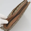 GUCCI GG Supreme Clutch Bag PVC Beige 89 01 044 Auth ep8864-5