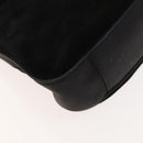 GUCCI Bamboo Shoulder Bag Suede Black Gold 001 1577 2615 Auth ep8865-16