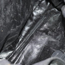 GUCCI Bamboo Shoulder Bag Suede Black Gold 001 1577 2615 Auth ep8865-10