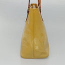 LOUIS VUITTON Monogram Vernis Houston Hand Bag Beige M91004 LV Auth ep8871-3