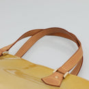 LOUIS VUITTON Monogram Vernis Houston Hand Bag Beige M91004 LV Auth ep8871-8
