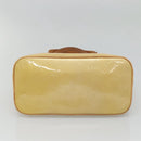 LOUIS VUITTON Monogram Vernis Houston Hand Bag Beige M91004 LV Auth ep8871-5