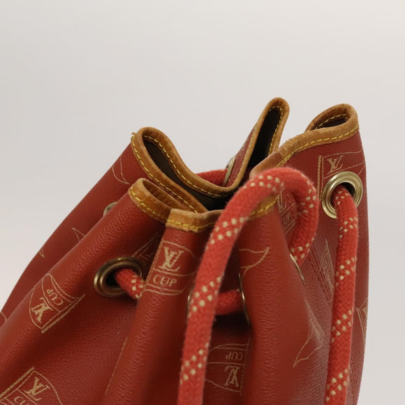 LOUIS VUITTON LV Cup Saint Tropez Shoulder Bag Red M80026 LV Auth ep8882