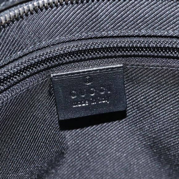 GUCCI Shoulder Bag Nylon Black Silver 92560 Auth ep8886