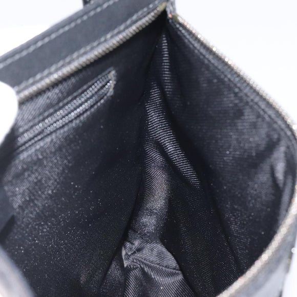 GUCCI Shoulder Bag Nylon Black Silver 92560 Auth ep8886