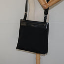 GUCCI Shoulder Bag Nylon Black Silver 92560 Auth ep8886-22