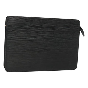 LOUIS VUITTON Epi Pochette Homme Clutch Bag Black Noir M52522 LV Auth ep8903