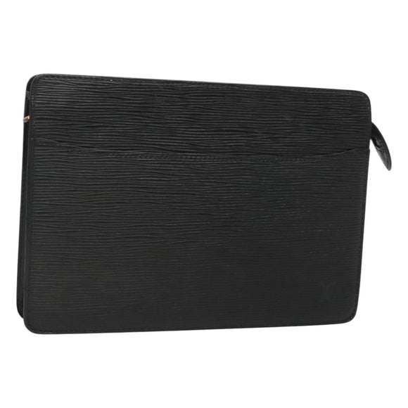 LOUIS VUITTON Epi Pochette Homme Clutch Bag Black Noir M52522 LV Auth ep8903