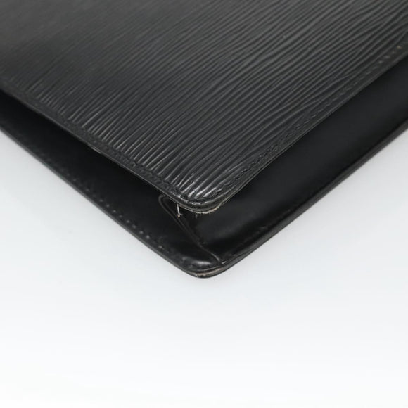 LOUIS VUITTON Epi Pochette Homme Clutch Bag Black Noir M52522 LV Auth ep8903