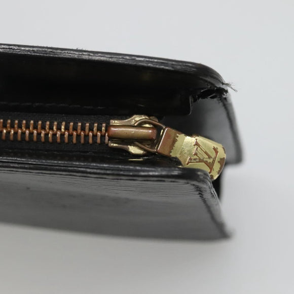 LOUIS VUITTON Epi Pochette Homme Clutch Bag Black Noir M52522 LV Auth ep8903