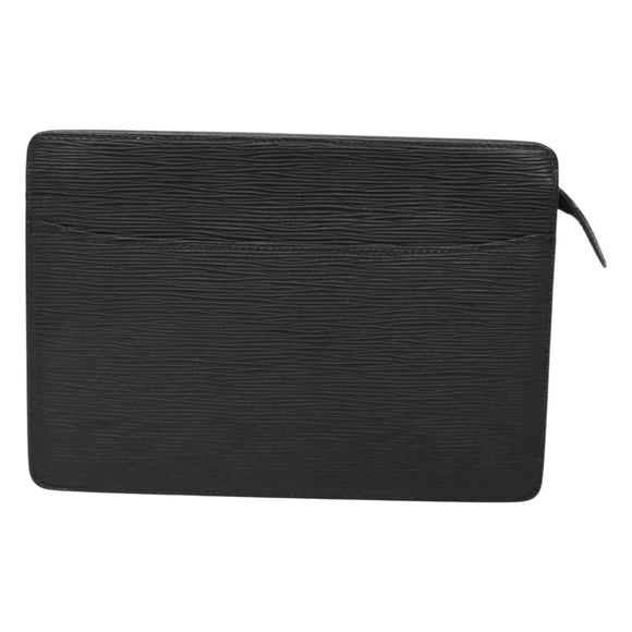 LOUIS VUITTON Epi Pochette Homme Clutch Bag Black Noir M52522 LV Auth ep8903