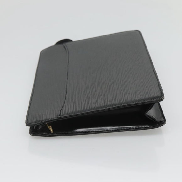 LOUIS VUITTON Epi Pochette Homme Clutch Bag Black Noir M52522 LV Auth ep8903