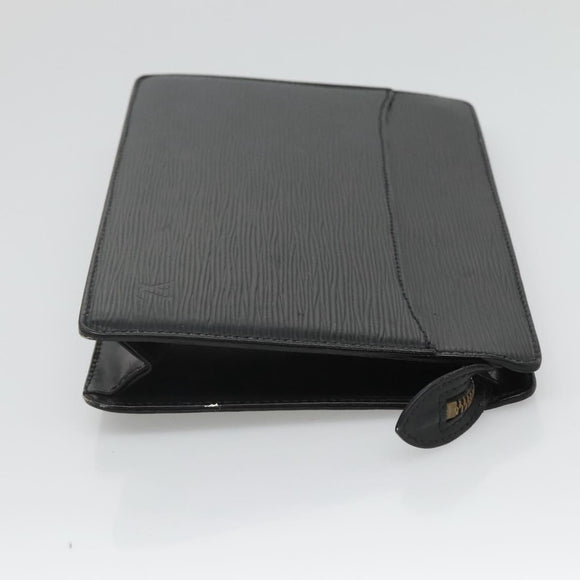 LOUIS VUITTON Epi Pochette Homme Clutch Bag Black Noir M52522 LV Auth ep8903