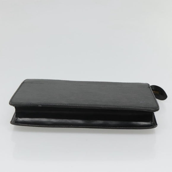 LOUIS VUITTON Epi Pochette Homme Clutch Bag Black Noir M52522 LV Auth ep8903
