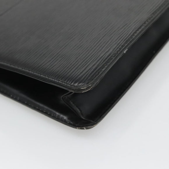 LOUIS VUITTON Epi Pochette Homme Clutch Bag Black Noir M52522 LV Auth ep8903