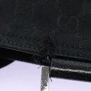 GUCCI GG Canvas Shoulder Bag Black Silver 256100 Auth ep8911-15