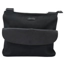 GUCCI GG Canvas Shoulder Bag Black Silver 256100 Auth ep8911-2