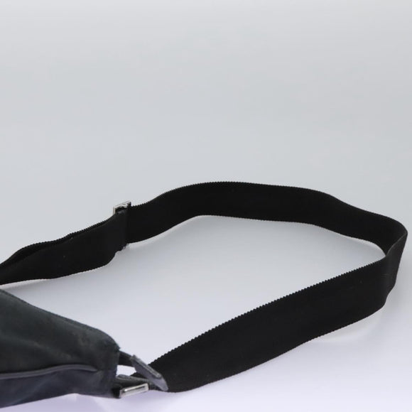 GUCCI GG Canvas Shoulder Bag Black Silver 256100 Auth ep8911