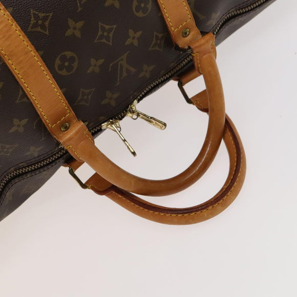 LOUIS VUITTON Monogram Keepall 55 Boston Bag M41424 LV Auth ep8912